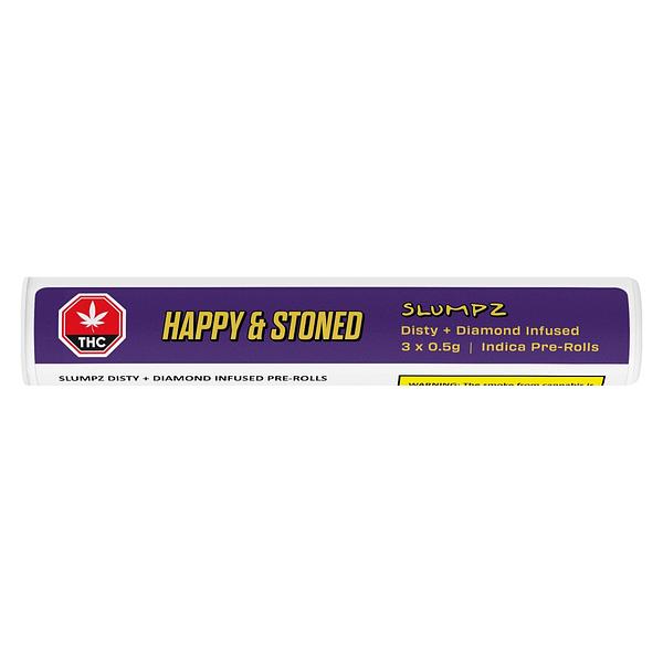 Happy & Stoned - Slumpz Disty+Diamonds Infused Pre Roll image 2