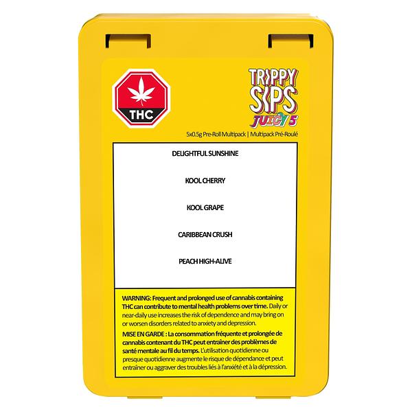 Trippy Sips - Juicy 5 Variety Pack Infused Pre Roll image 2