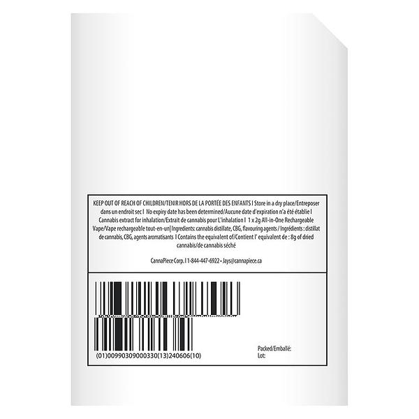 JAYS - Jays All-Day-Long 800+ Puffs THC + CBG AIO image 3