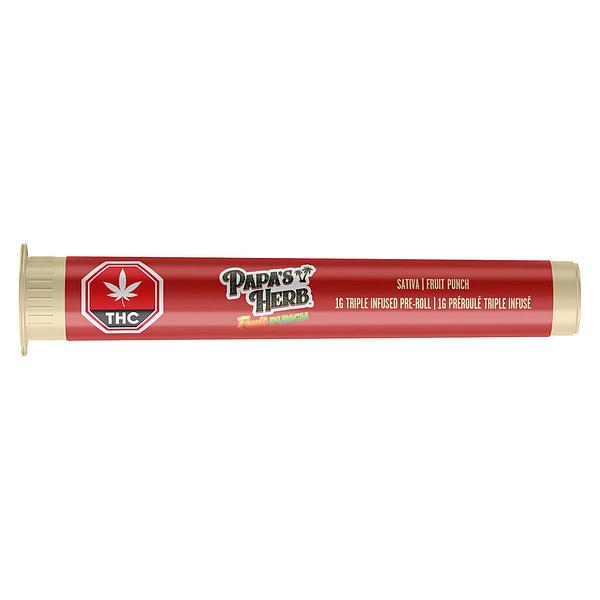 Papa's Herb - Sativa Fruit Punch Triple Infused Pre Roll image 2