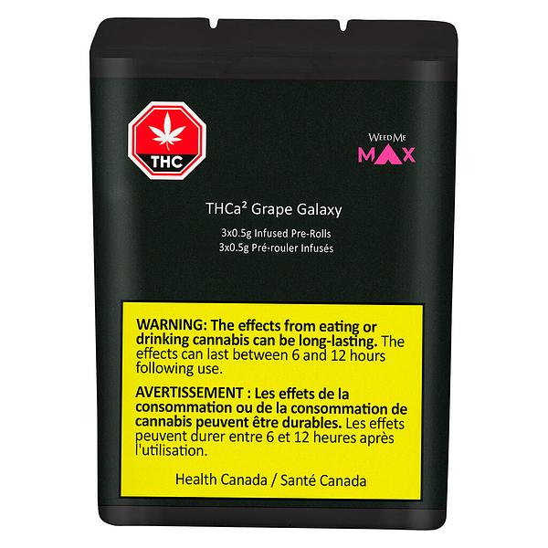 Weed Me Max - THCa² Grape Galaxy Infused Pre-Roll image 2