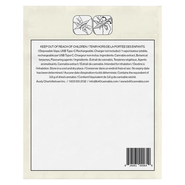 Back Forty - White Freeze All-In-One Vape image 3