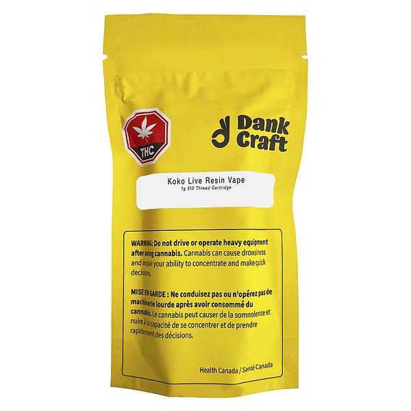 Dank Craft - Koko Live Resin 510 Thread Cartridge image 2