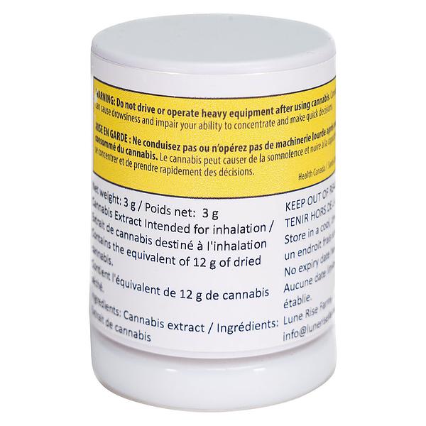 Lune Rise Farms - 2:1 Cbd/Thc Lemon Zest Balanced Bubble Hash image 3