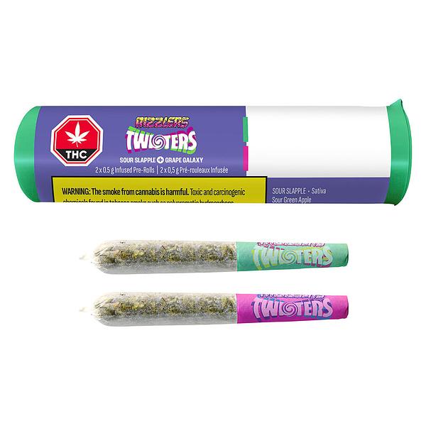 RIZZLERS - Twisters - Grape Galaxy & Sour Slapple Infused Pre Roll image 4