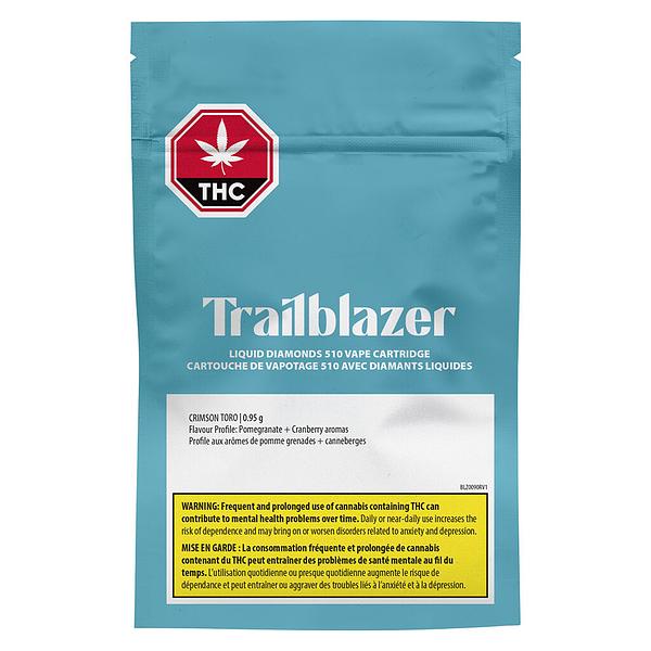 Trailblazer - Crimson Toro Liquid Diamond 510 Thread Cartridge image 2