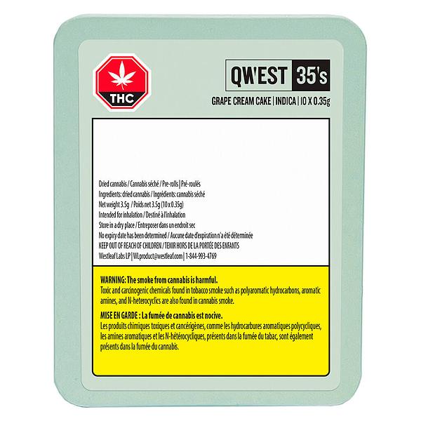 Qwest 35's - Grape Cream Cake Pre-Rolls image 2