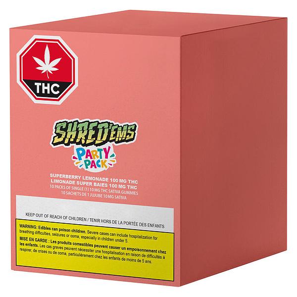 SHRED'EMS - Superberry Lemonade Max10 Party Pack 100 Thc Gummies image 5