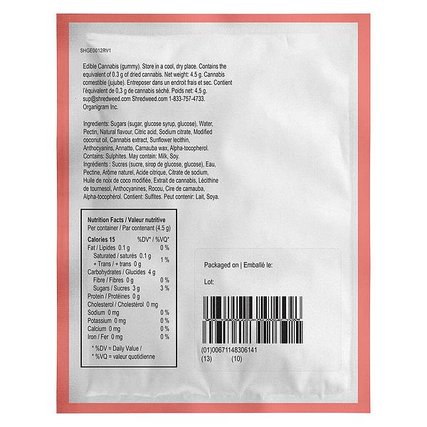 SHRED'EMS - Superberry Lemonade Max10 Party Pack 100 Thc Gummies image 6