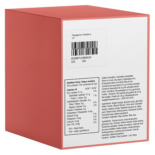 SHRED'EMS - Superberry Lemonade Max10 Party Pack 100 Thc Gummies image 9