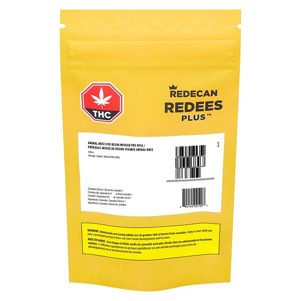 Redecan - Animal Rntz Redees Plus Live Resin Infused Pre-Roll image 2