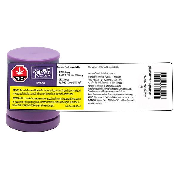 Purple Hills - Cured Resin – Tangerine Punch Badder XL image 3