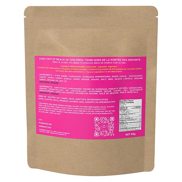 Social Sessions - Yum Yum Factor THC:CBD 1:25 Micro-Dosed Vegan Chili Crisp image 3