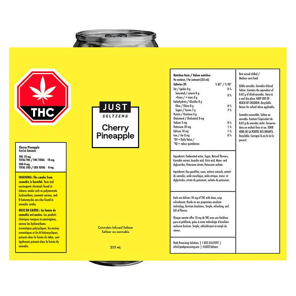 Just Seltzers - Cherry Pineapple image 2