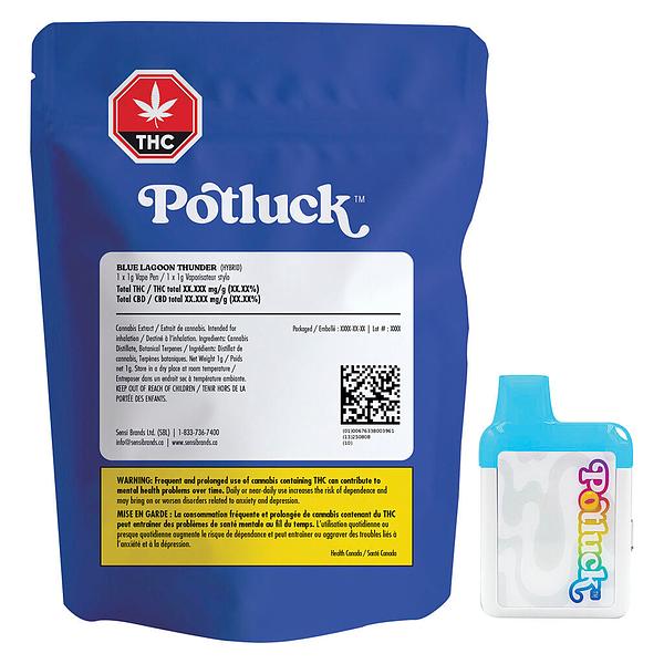 Potluck - Blue Lagoon Thunder Disposable Pen image 4
