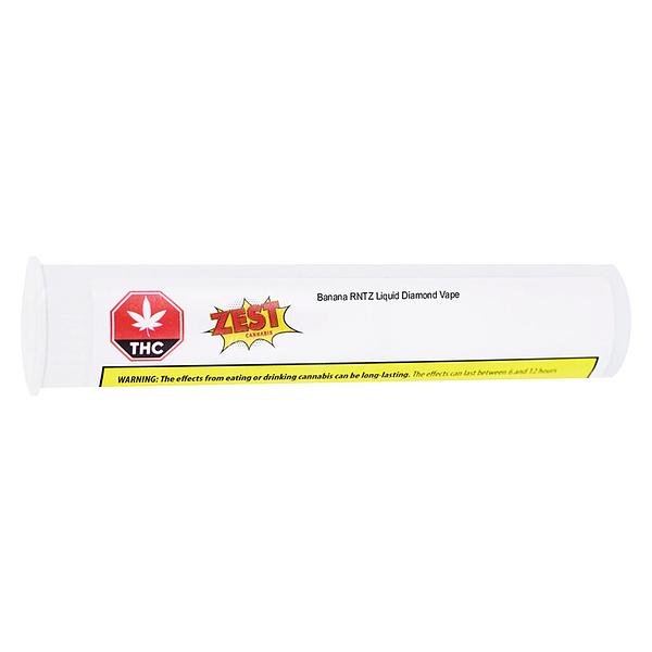 Zest Cannabis - Banana Rntz Liquid Diamond 510 Thread Cartridge image 2