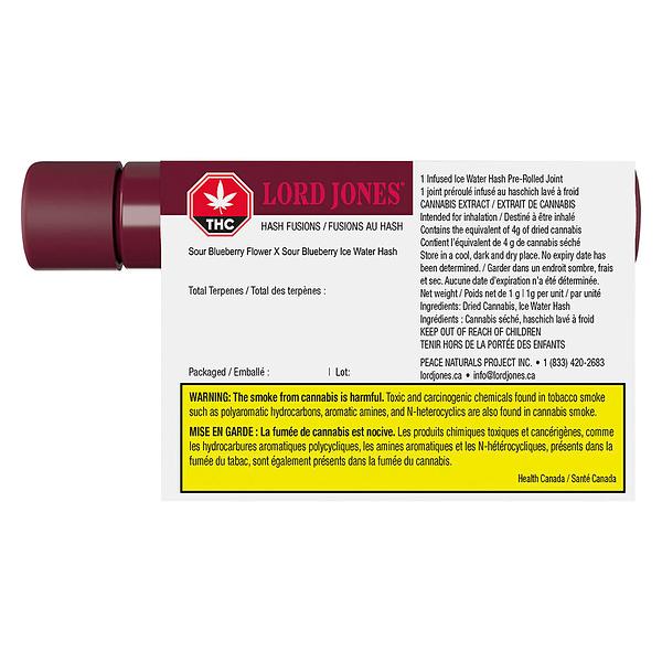 Lord Jones - Ceramic Tip Hash Fusions Sour Blueberry x Sour Blueberry Infused Pre-Roll image 3