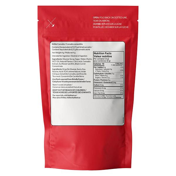 BLAST - Sour Wild Raspberry Animal Style Live Rosin Gummy image 3