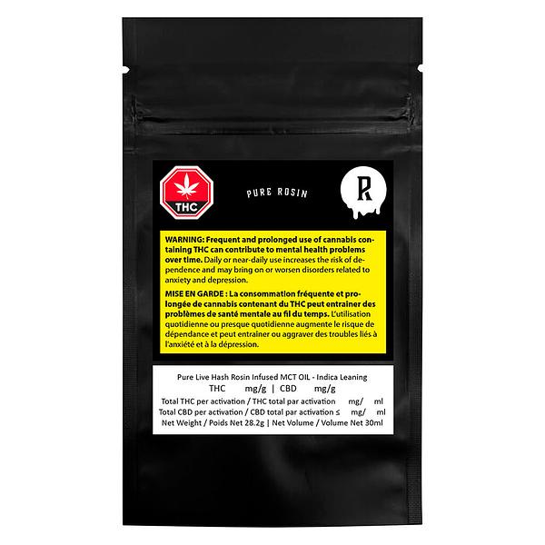 Pure Rosin - 100 Pure Live Rosin Infused MCT Oil - Indica Leaning image 2