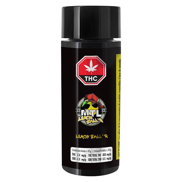 MTL Cannabis - Lemon Ball'r Infused Pre-Roll image 2