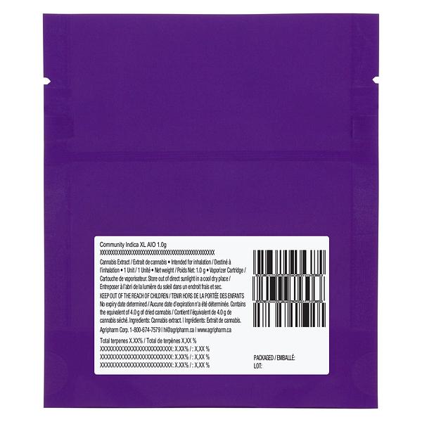 Community c/o Purple Hills - Indica XL AIO Disposable Pen image 3