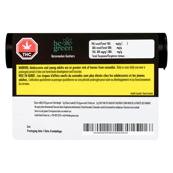 BC Green - Watermelon Gushers Pre Roll image 6