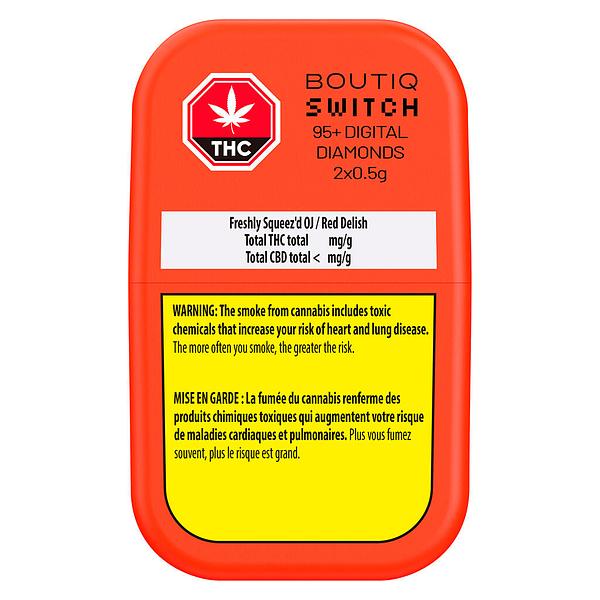 Boutiq - Switch 95+ Digital Diamonds Freshly Squeez'd OJ / Red Delish Disposable Vape image 2
