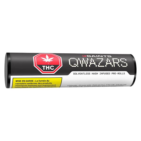 3Saints - Qwazars - Solventless Hash Infused Pre-Roll image 2