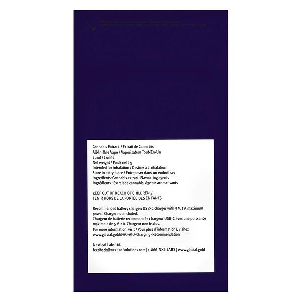 Glacial Gold - Anytime 1:1 Rainbow Glow All In One Vape image 3