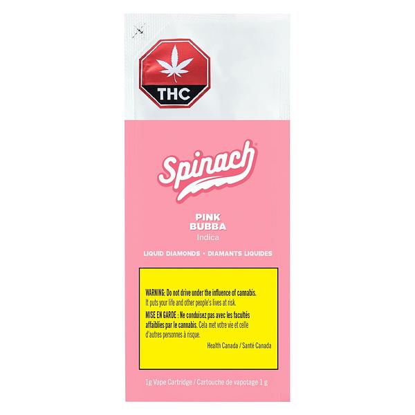 Spinach - Pink Bubba Liquid Diamonds 510 Thread Cartridge image 2