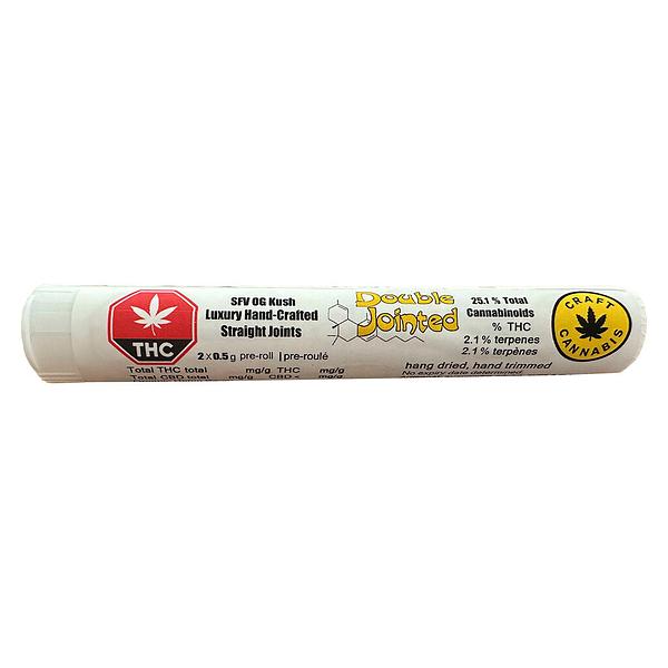 Double Jointed - SFV OG Kush - Luxury Handcrafted Straight Joints image 2