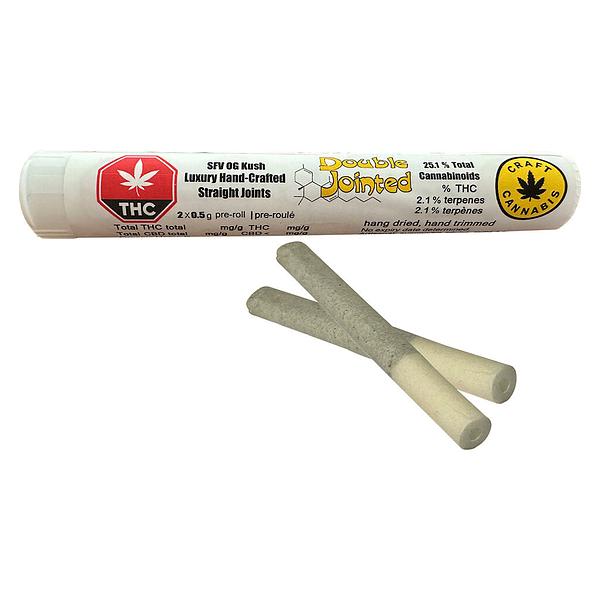 Double Jointed - SFV OG Kush - Luxury Handcrafted Straight Joints image 4