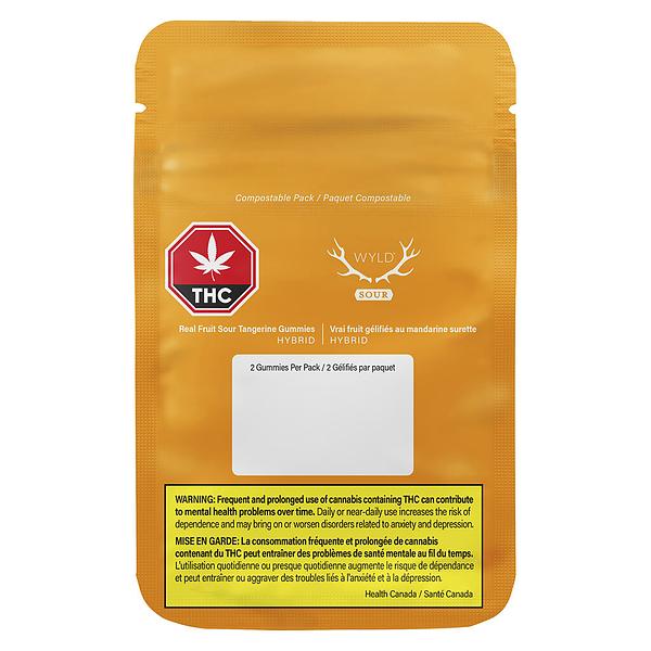 Wyld - Real Fruit Sour Tangerine Gummies image 2