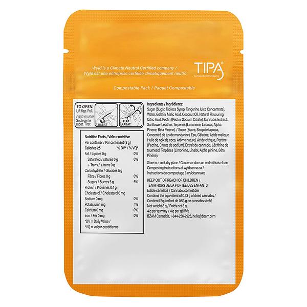 Wyld - Real Fruit Sour Tangerine Gummies image 3
