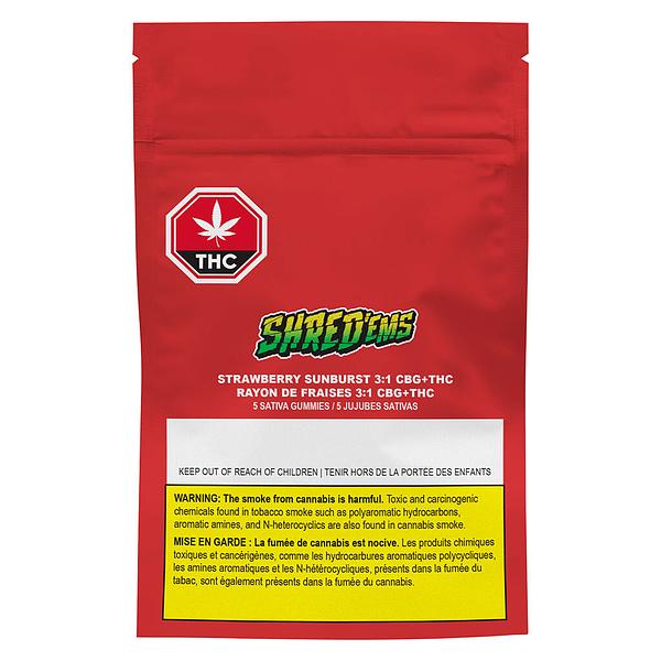 SHRED'EMS - Strawberry Sunburst 3:1 Cbg:Thc image 2