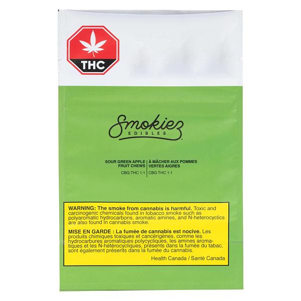 Smokiez - Sour Green Apple 1:1 CBG Fruit Chews image 2