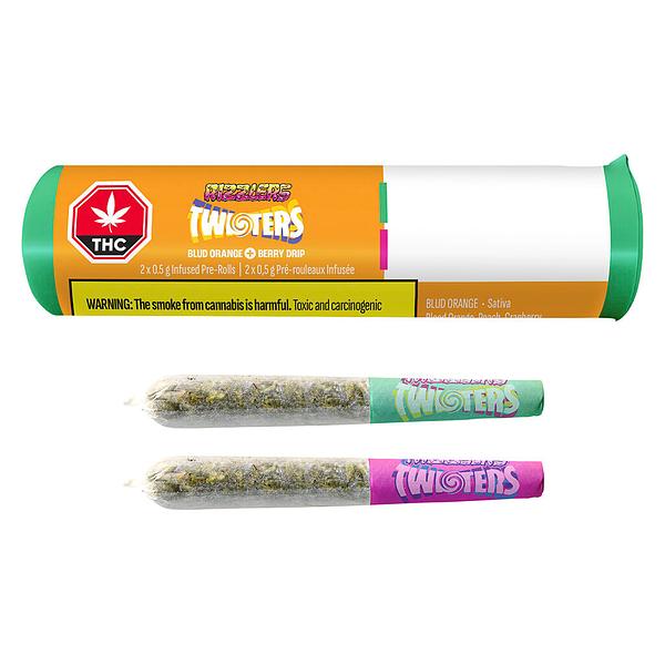 RIZZLERS - Twisters-Blud Orange & Berry Drip Infused Pre-Roll image 4
