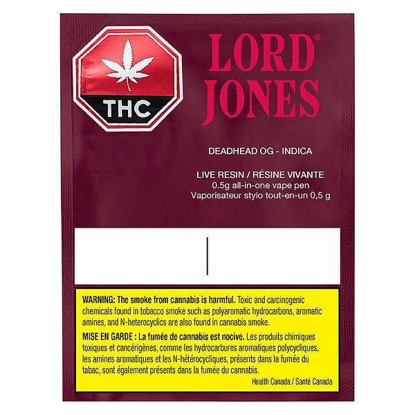 Lord Jones - Pure Live Resin Vape - Deadhead OG All-in-One image 2