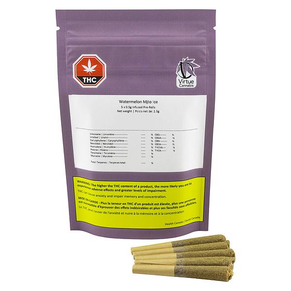 Virtue Cannabis - Watermelon Mjto Ice Infused Pre-Roll image 4