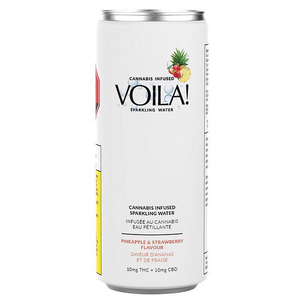 Voila! - Pineapple & Strawberry Cannabis-Infused Sparkling Water image 1