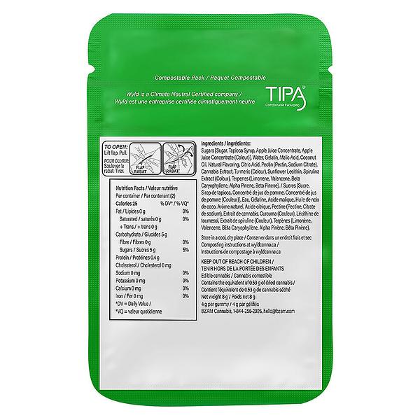 Wyld - Real Fruit Sour Apple Soft Chews image 3