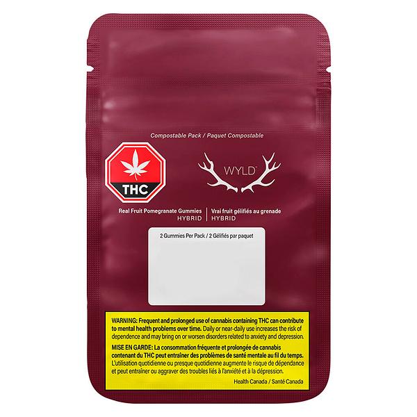 Wyld - Real Fruit Pomegranate Soft Chews 1:1 Thc:Cbd image 2