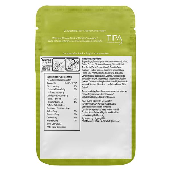 Wyld - Real Fruit Pear Thc/Cbg Soft Chews image 3