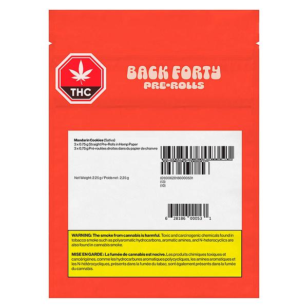 Back Forty - Mandarin Cookies Pre Roll image 2