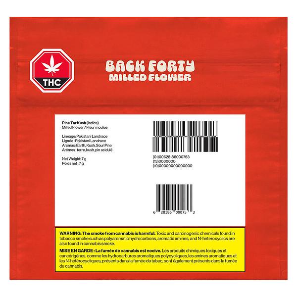 Back Forty - Pine Tar Kush Milled Flower image 2