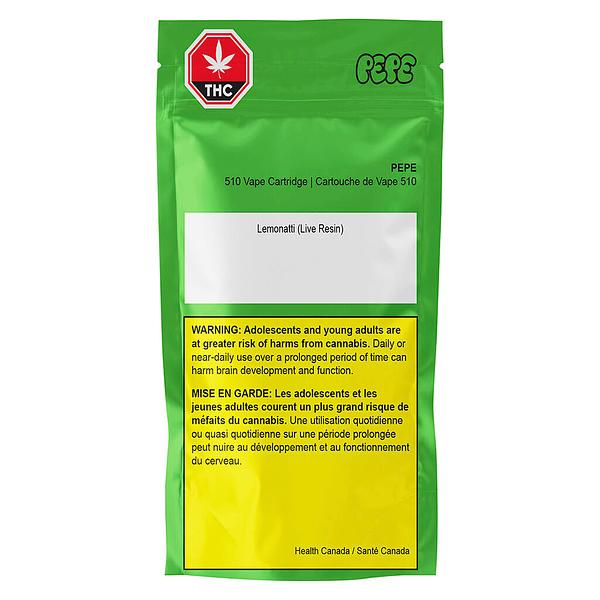Pepe - Lemonatti (Live Resin) 510 Thread Cartridge image 2
