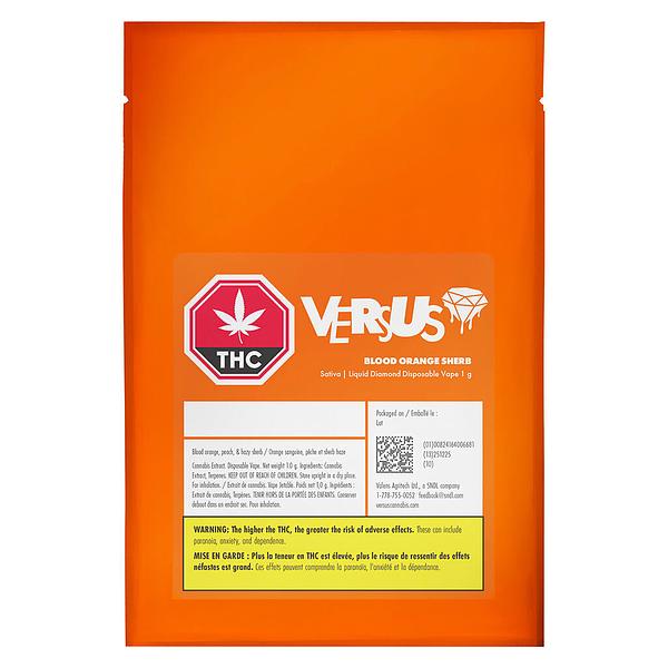 Versus - Blood Orange Sherb Liquid Diamond Disposable Vape image 2