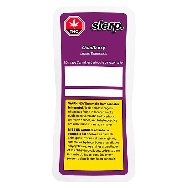 slerp. - Quad Berry Liquid Diamond Vape 510 Thread Cartridge image 2