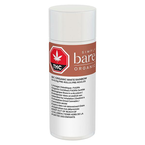 Simply Bare - BC Organic White Rainbow Pre-Roll image 2