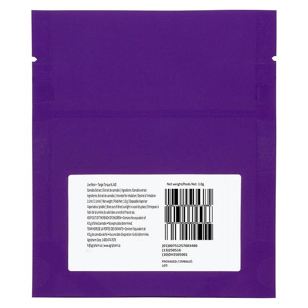 Purple Hills - Live Resin – Tangie Torque XL AIO image 3